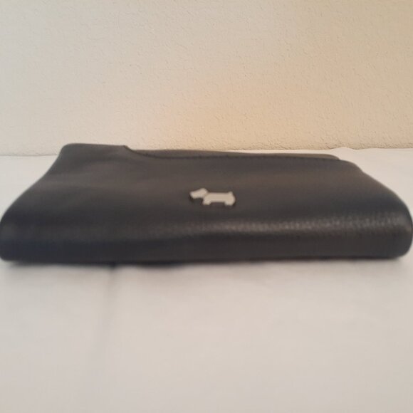 Radley Leather Bifold Wallet Silver Scottie logo - Picture 6 of 12